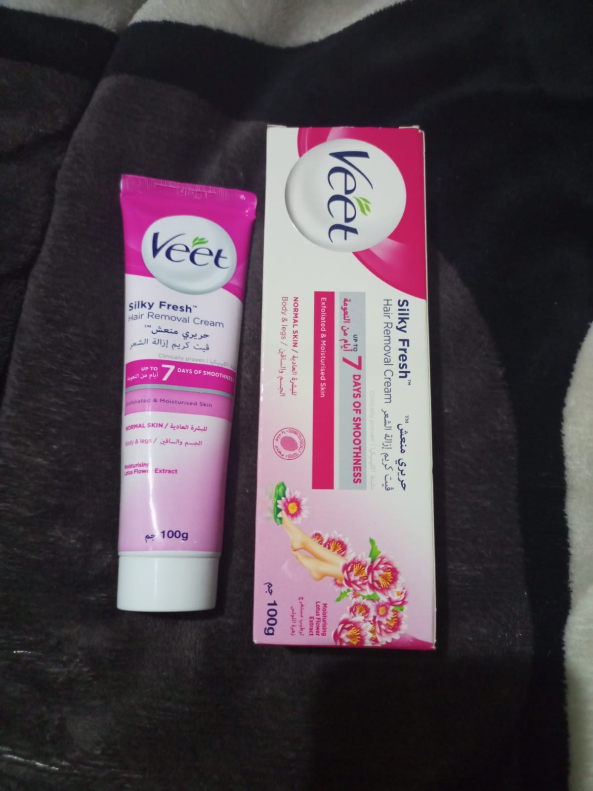 Hair removal cream 100g Veet hair removal cream Veet silky fresh hair removal cream up to 7 days of smoothness