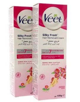 Hair removal cream 100g Veet hair removal cream Veet silky fresh hair removal cream up to 7 days of smoothness