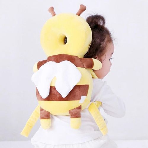 Newborn Head Back Protection Baby Pillow Toddler Bee Flannel Squeaky