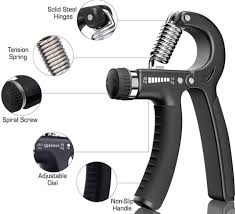 Pair HIGH QUALITY & DURABLE ADJUSTABLE HAND GRIP WITH SMART COUNTER | RESISTANCE (10KG - 40KG) | HAND/POWER GRIPPER FOR HOME