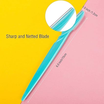 6pcs Eyebrow Trimmer Hair Remover Facial Razor Blades Shaver Sharp