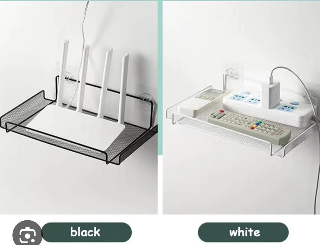 Multi-Purpose Metallic Wifi Router /Remote Organizer Shelf