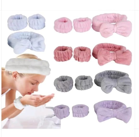 3 piece Plush wristband hair tie