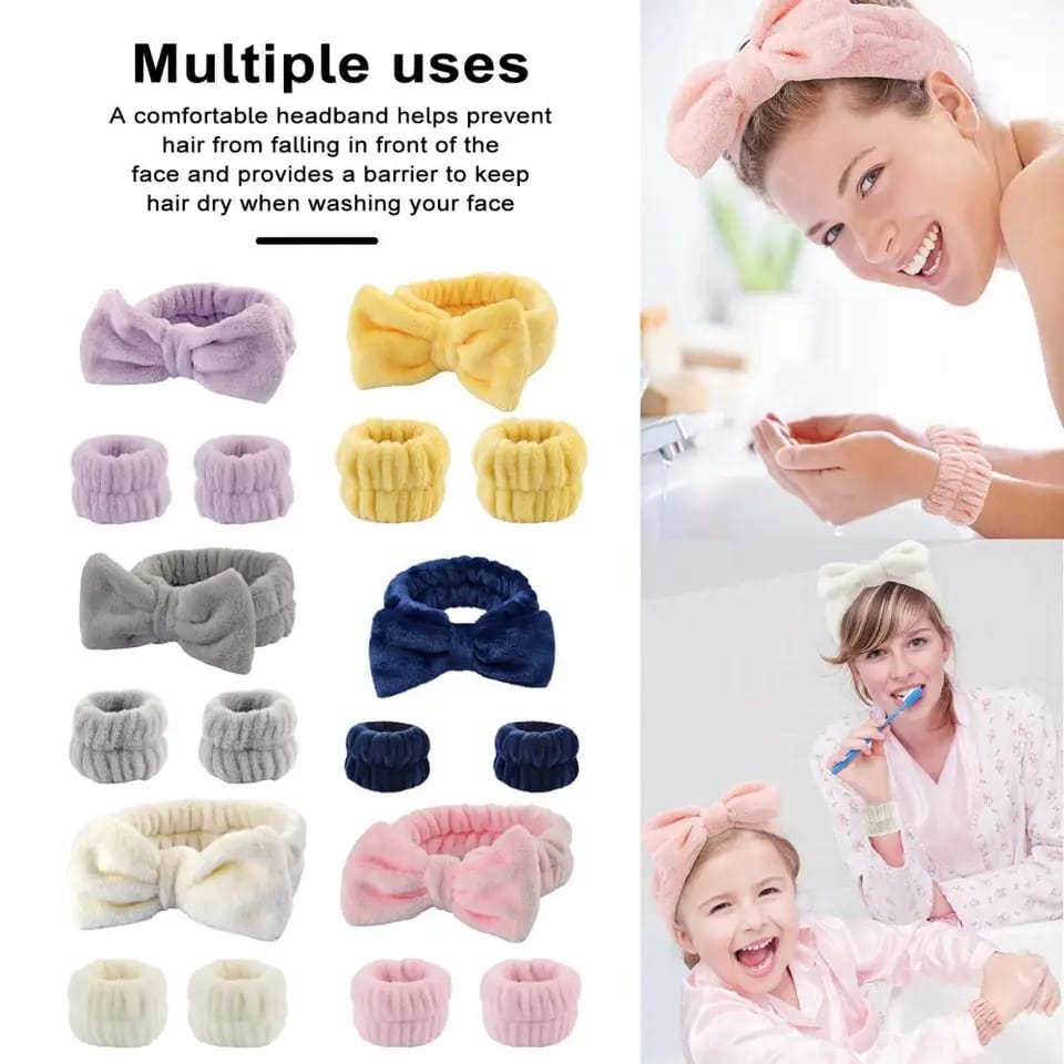 3 piece Plush wristband hair tie