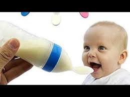 Set of 2. 90ML Newborn Baby Feeding Bottle Toddler Silicone Squeeze Feeding Spoon Milk Cereal Training Feeder and Fruit Feeder(Set of 2)