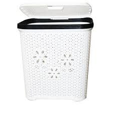LARGE LAUNDRY BASKET WASHING CLOTHES STORAGE HAMPER RATTAN STYLE PLASTIC BASKET