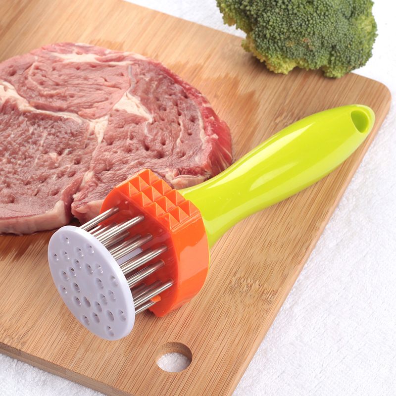 Meat Tenderizer Tool Profession Kitchen Gadgets Jacquard Meat Tenderizers 21 Blades Stainless Steel Meat Tenderizer Needle Best for Tenderizing,BBQ,Marinade and Flavor Maximizer