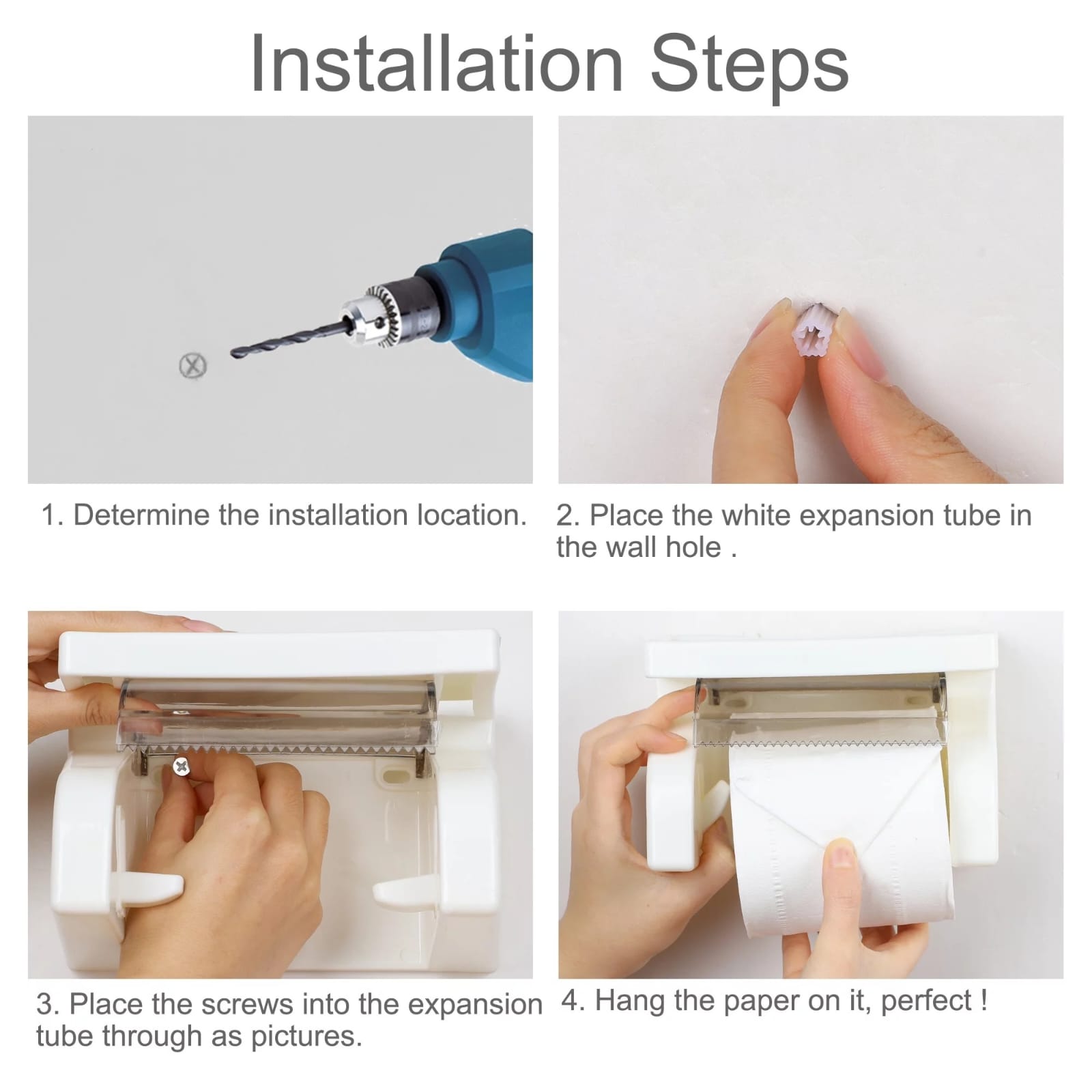 Toilet Roll Holder Wall Mounted, Self Adhesive Toilet Paper Holder with Shelf for Bathroom & Kitchen, Waterproof,