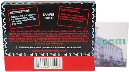 NEW Bedroom Command Cards Game, Sexy Card Game for Couples Card Games for Adults, Sex Position