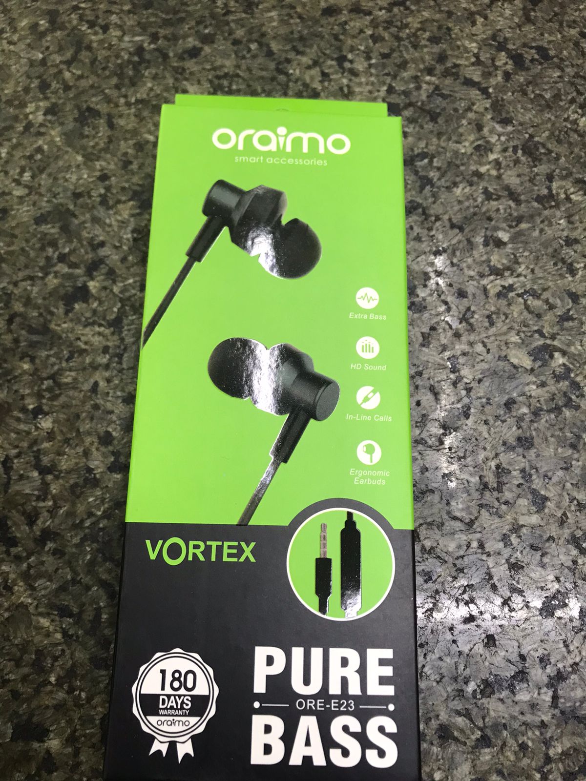 Oraimo Vortex Optimized Sound Metal in-Ear Wired Earphones