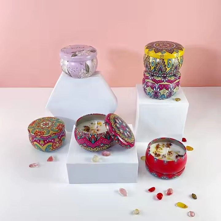 1PCS Scented candles for home, Long lasting, Scented, Soy wax, Holiday candle, dried flowers scented candle