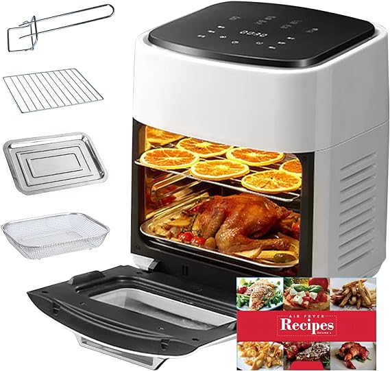 Digital Air Fryer Oven 15l Air Fryers 1400w, Countertop Convection Oven With Led Touchscreen Mini Oven Air Fryer Tower, Dishwasher-safe Air Fryer Timer/temp Control,