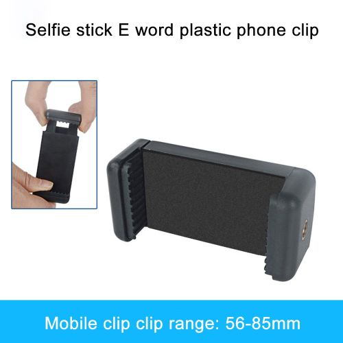 Phone Clip Clamp Bracket Holder Stand Support Retractable Mount Universal Black