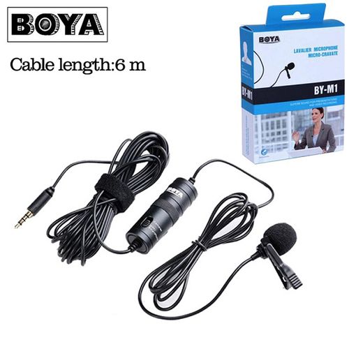 Boya By-m1 BY-M1DM Lav Lavalier Microfone Omnidirectional