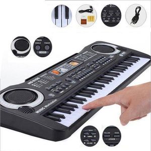 61 Keys Kids Digital Music Electronic Keyboard Electric Piano With Mic