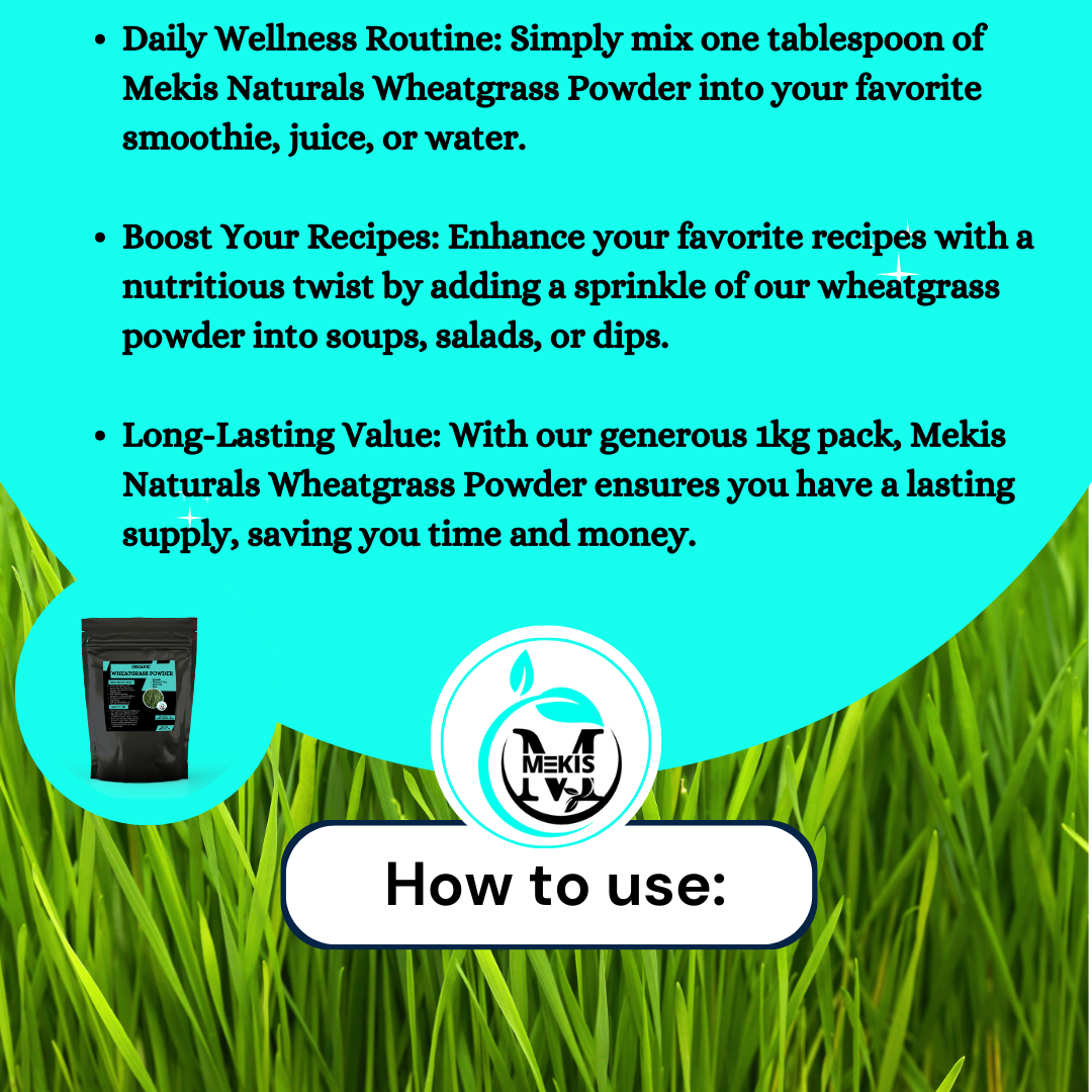 Wheat Grass Powder - 1kg,Detoxify & Support Liver Health ,Digestive Comfort & Immune System Support