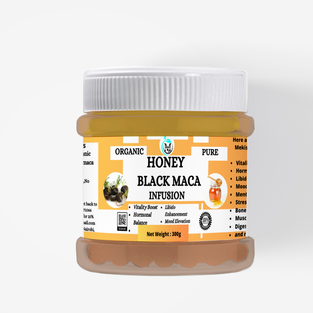 Honey Black Maca infusion - 300g,For Vitality Boost ,Hormonal Balance, Libido Enhancement ,Mood Elevation