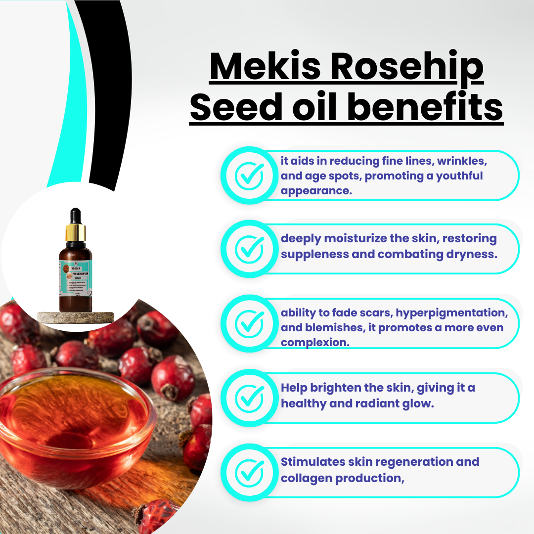 Rosehip Frankincense Serum- Potent anti-aging,Youthful Radiance, Combat Discoloration & Hyperpigmentation