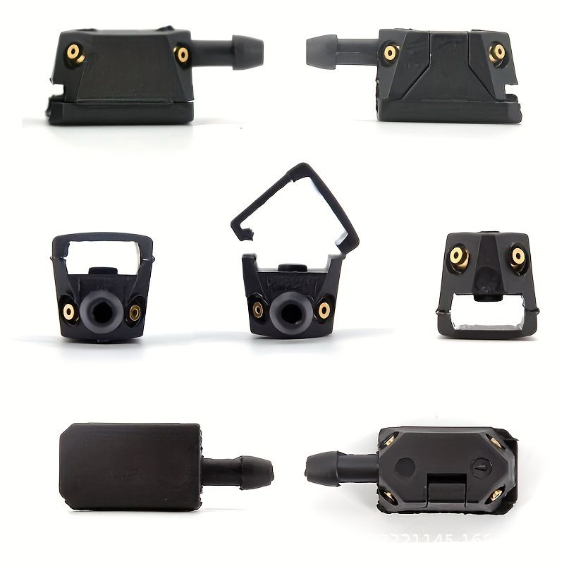 Automotive universal accessories, windshield wiper nozzle, water pipe connector, adjustable 4-hole water spray nozzle