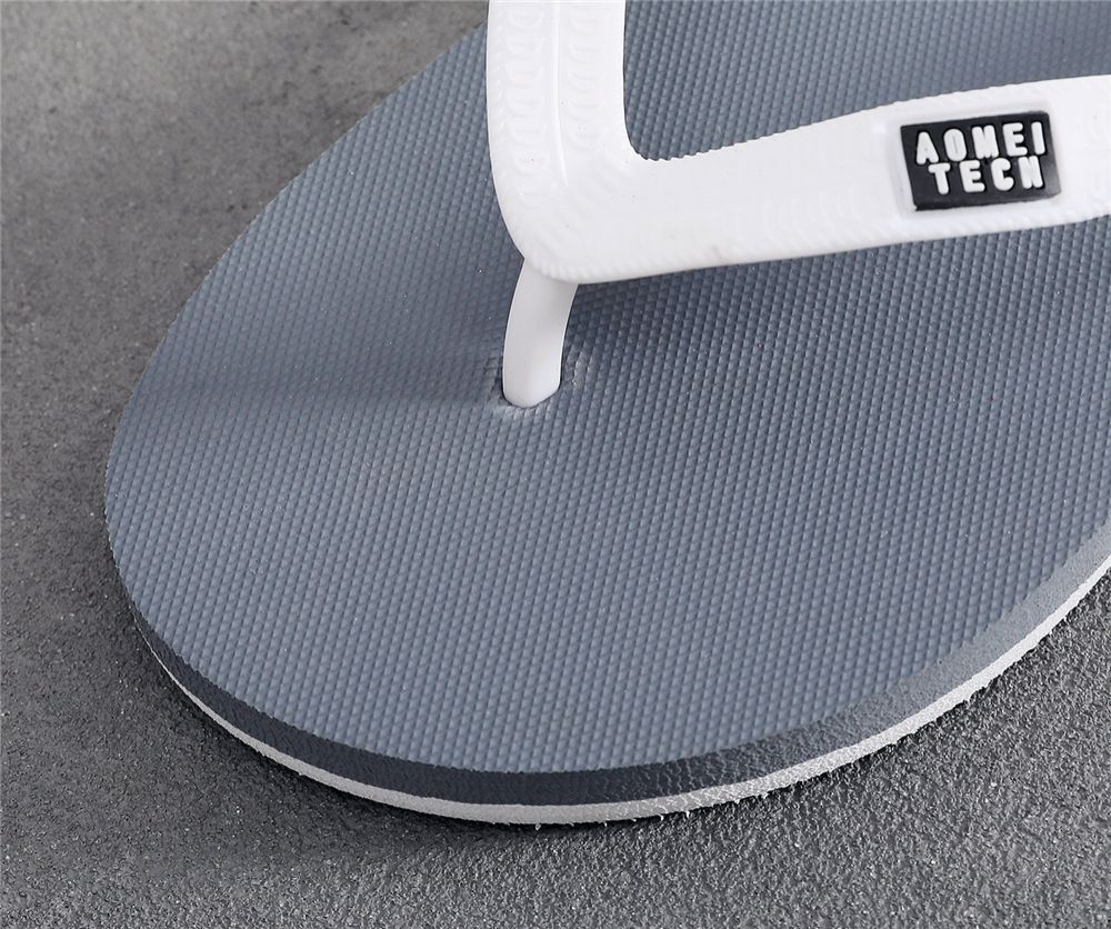 New style flip flops men's trendy outer wear rubber non-slip personality fashion flip flops beach summer slippers men