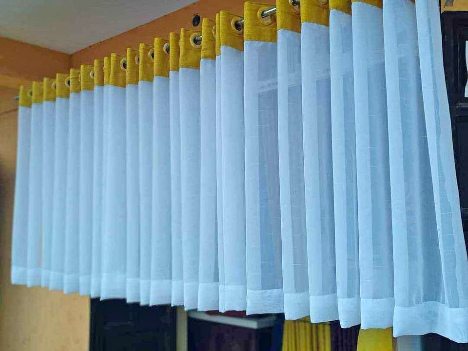 2pcs kitchen curtains 1.5m+1.5m with a height of 1.1m