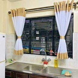 2pcs kitchen curtains 1.5m+1.5m with a height of 1.1m
