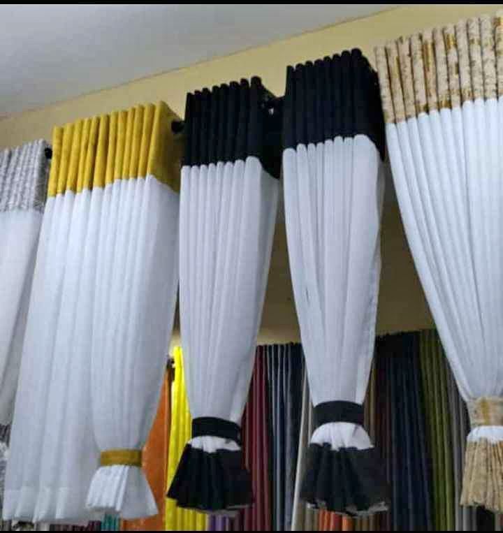 2pcs kitchen curtains 1.5m+1.5m with a height of 1.1m