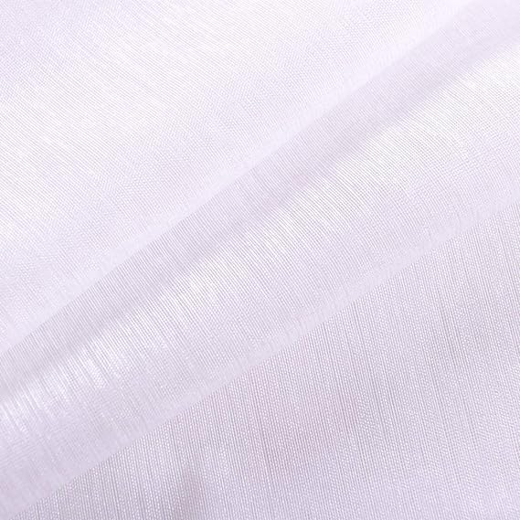 Cream curtain 2pc and WHITE HEAVY SHEER  "set"