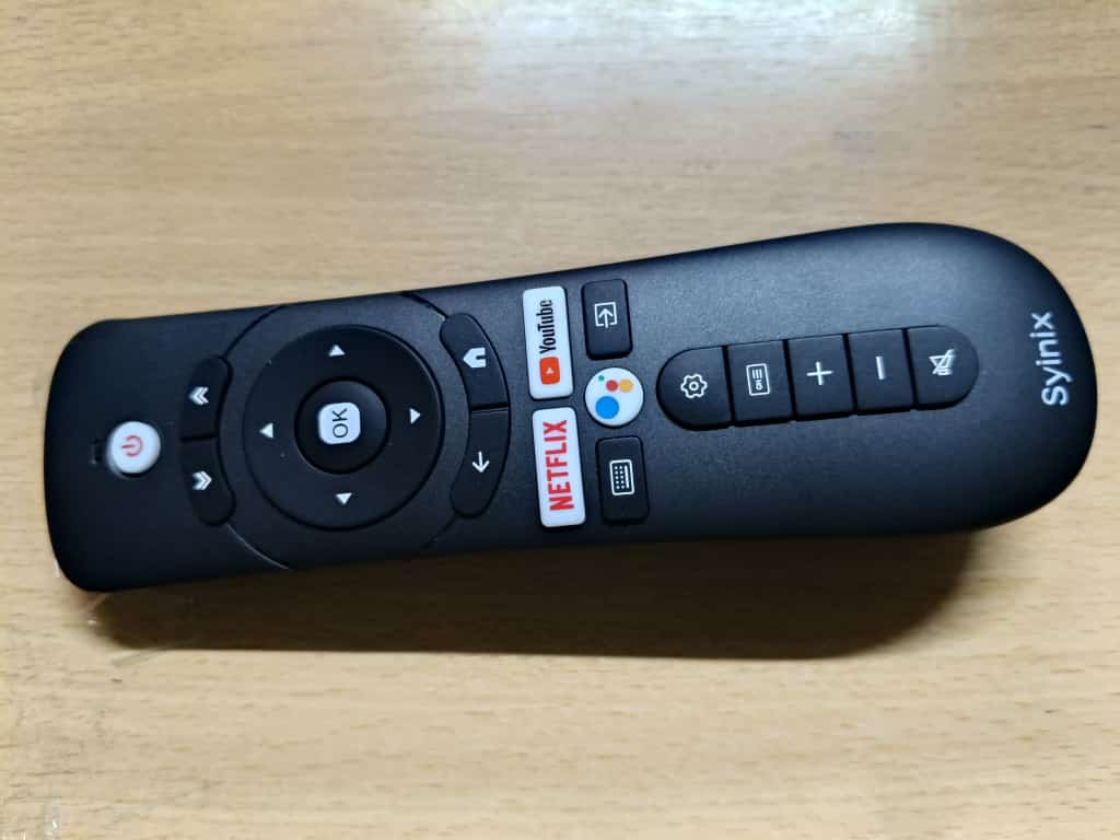 55,50,43 inch Synix Smart Android TV Remote Control- Black