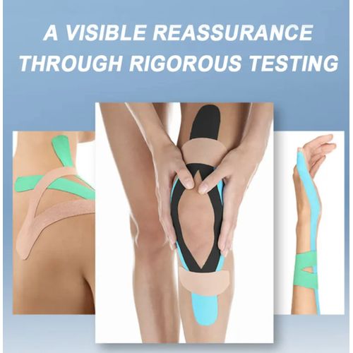 Kinesiology Tape /K-tape - All Round Breathable Therapeutic Sports Athletic Elastic Muscle Support Tape for therapy-in black