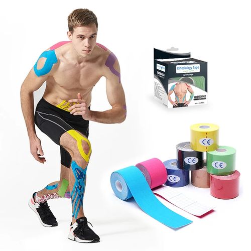 Kinesiology Tape /K-tape - All Round Breathable Therapeutic Sports Athletic Elastic Muscle Support Tape for therapy-in black