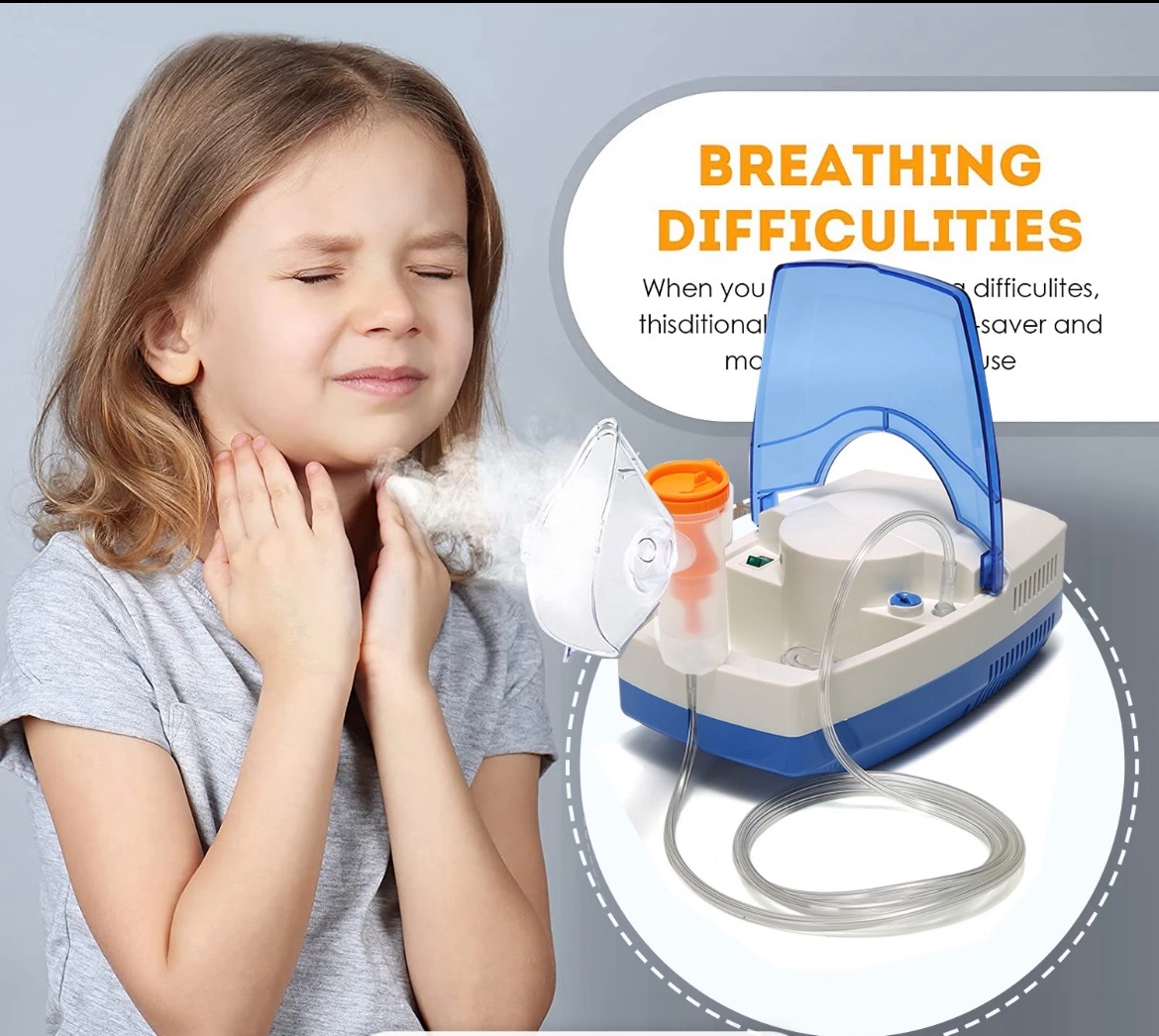Ultrasonic Air Piston Compressor Nebulizer Machine Atomizer For Adults Kids Portable Atomization Nebulizer Compressor Kit CompMist Inhaler Mist Inhalator