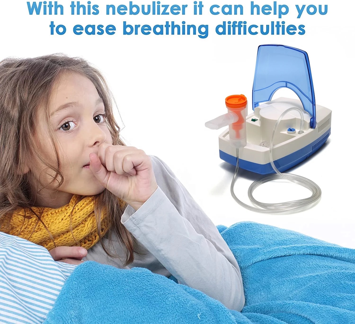 Ultrasonic Air Piston Compressor Nebulizer Machine Atomizer For Adults Kids Portable Atomization Nebulizer Compressor Kit CompMist Inhaler Mist Inhalator