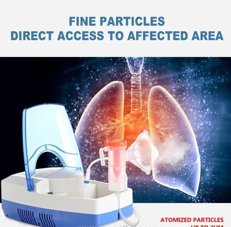 Ultrasonic Air Piston Compressor Nebulizer Machine Atomizer For Adults Kids Portable Atomization Nebulizer Compressor Kit CompMist Inhaler Mist Inhalator