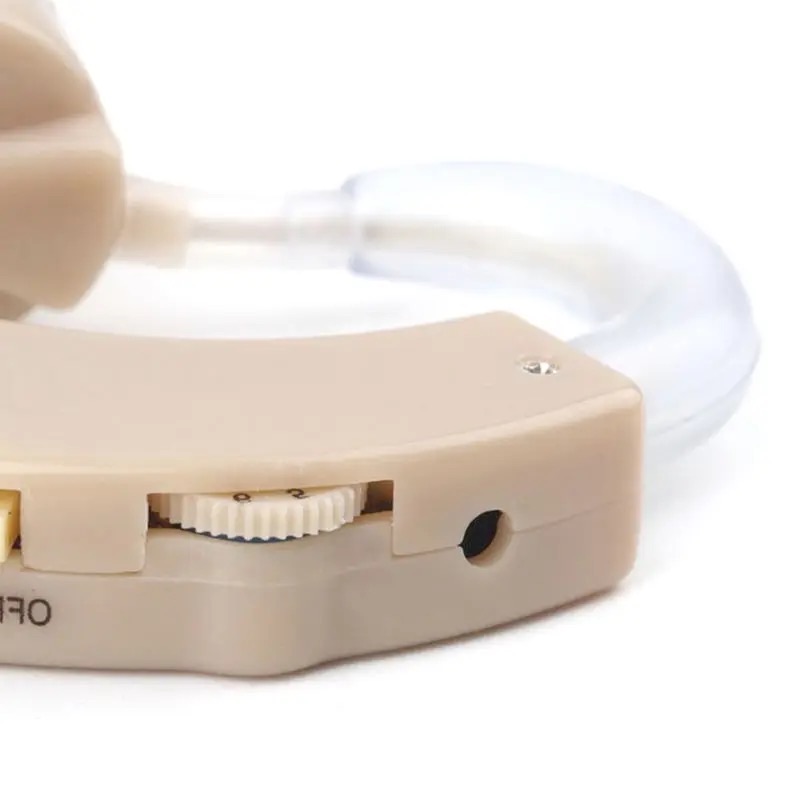 1Pcs CYBER SONIC Hearing Aid Personal Hearing Amplifier For The Elderly Deaf Ear Sound Amplifier- Beige Hearing Enhancement Device Battery Powered