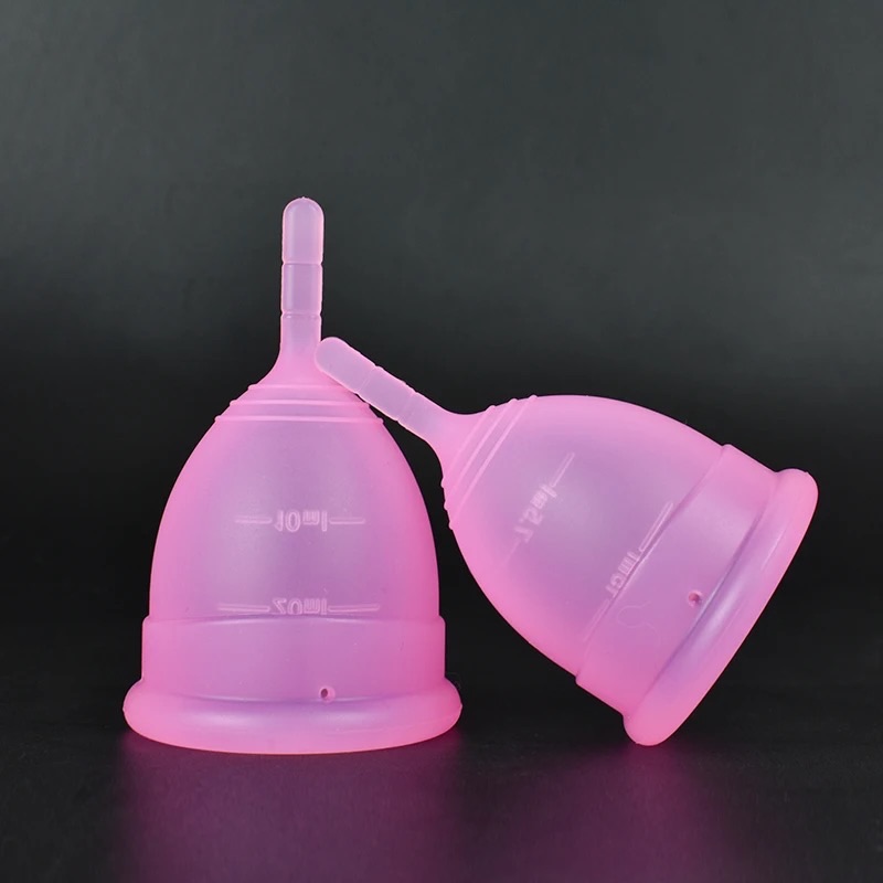Pink Reusable Menstrual Cup Silicone Medical Grade Economical Alternative To Sanitary Napkins Periods Cup