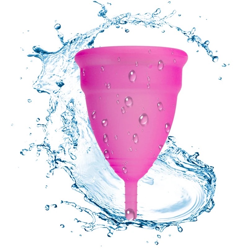 Pink Reusable Menstrual Cup Silicone Medical Grade Economical Alternative To Sanitary Napkins Periods Cup