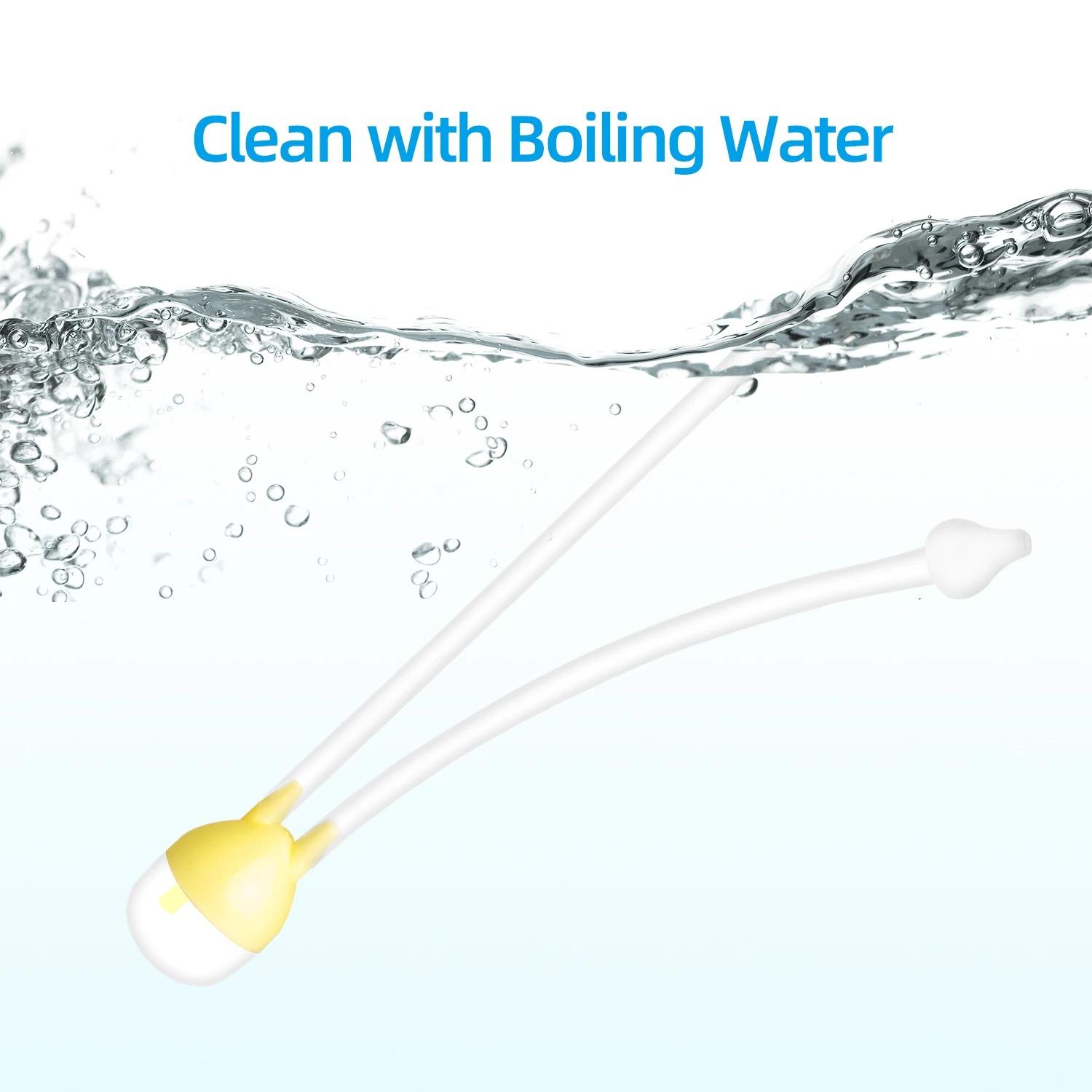 Fashion Baby Nasal Aspirator For Nose Suction Snot Cleaner kids Mouth Suction Catheter - Nose Cleaning Sucker Suction For Children Newborn Infant - Vacuum Suction Manual Nasal Aspirator