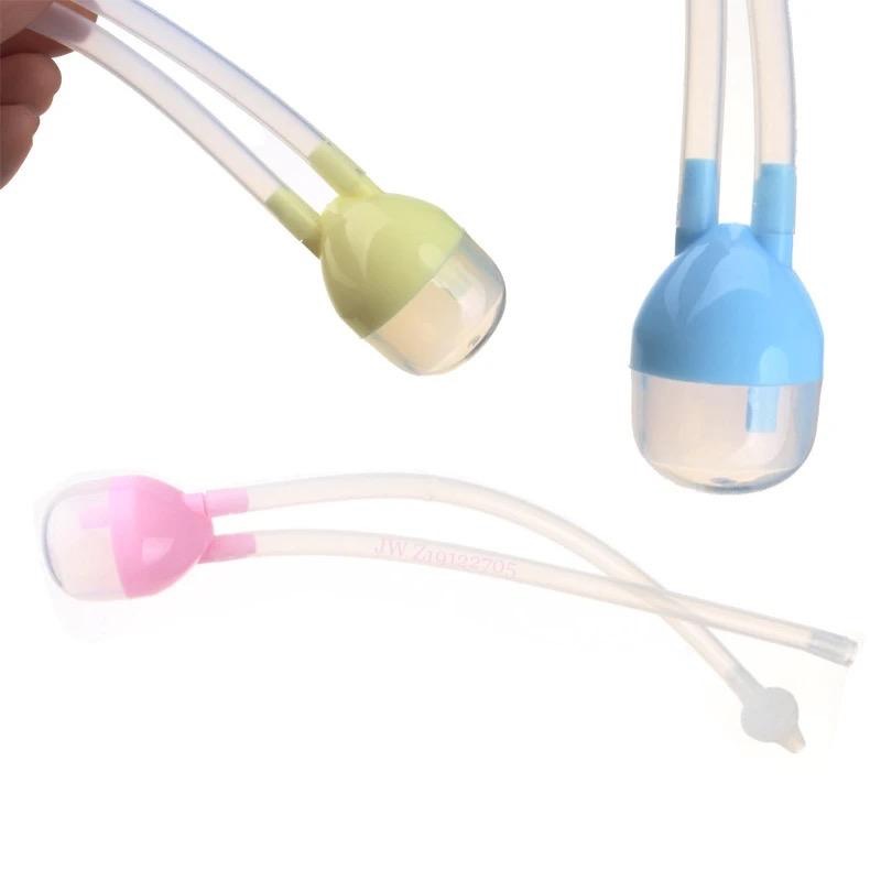 Fashion Baby Nasal Aspirator For Nose Suction Snot Cleaner kids Mouth Suction Catheter - Nose Cleaning Sucker Suction For Children Newborn Infant - Vacuum Suction Manual Nasal Aspirator
