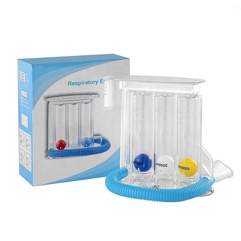 Incentive Spirometer Three Spheres Breathing Training Trainer Spirometer Lung Function Exercises 3 balls Lung Exerciser for Spirometry Breath Respirometer