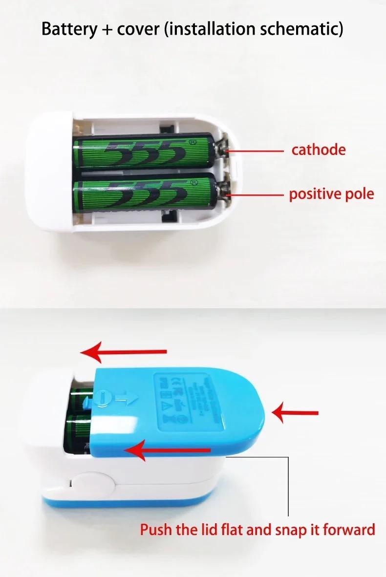 Digital Medical Fingertip Pulse Oximeter Blood Oxygen Sensor Saturation Mini SpO2 Oxygenation Monitor PR Pulse Rate Measurement Meter for Home Sports Travel