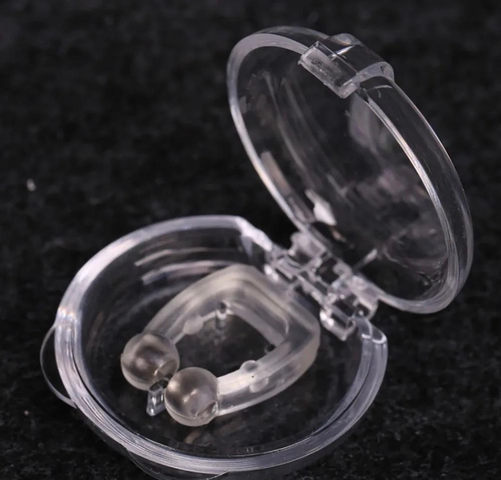 Silicone Magnetic Anti Snore Devices Stops Snoring Apnea Nose Clip Sleep Tray Sleepi