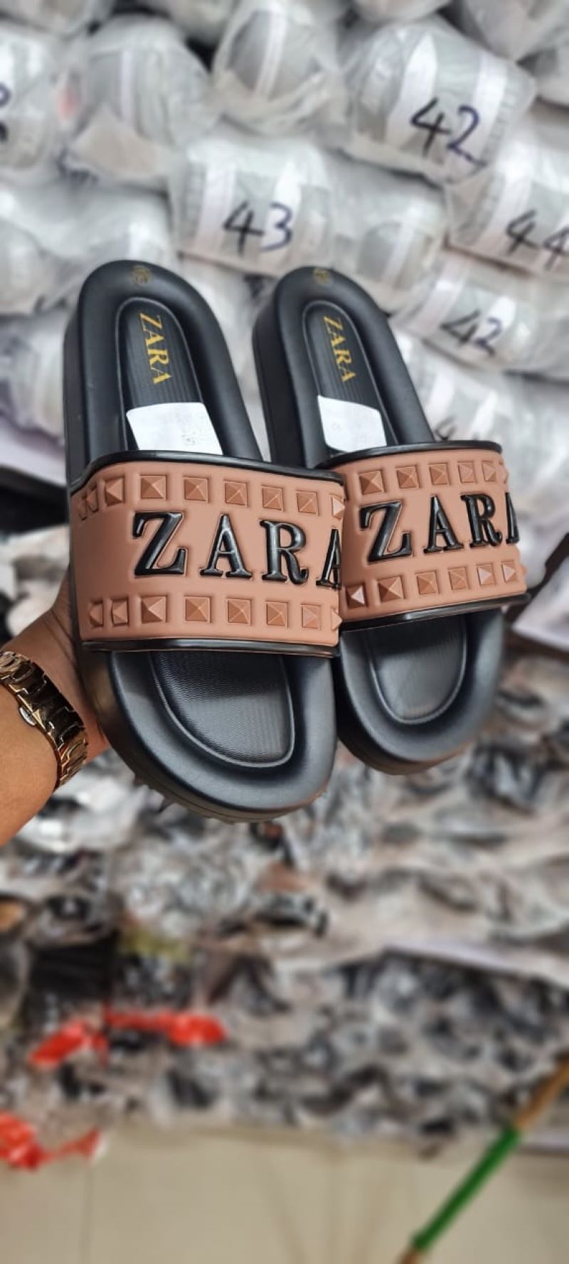 Fashion ZARA Designer Open Slides  Men's Shoes  Sandals