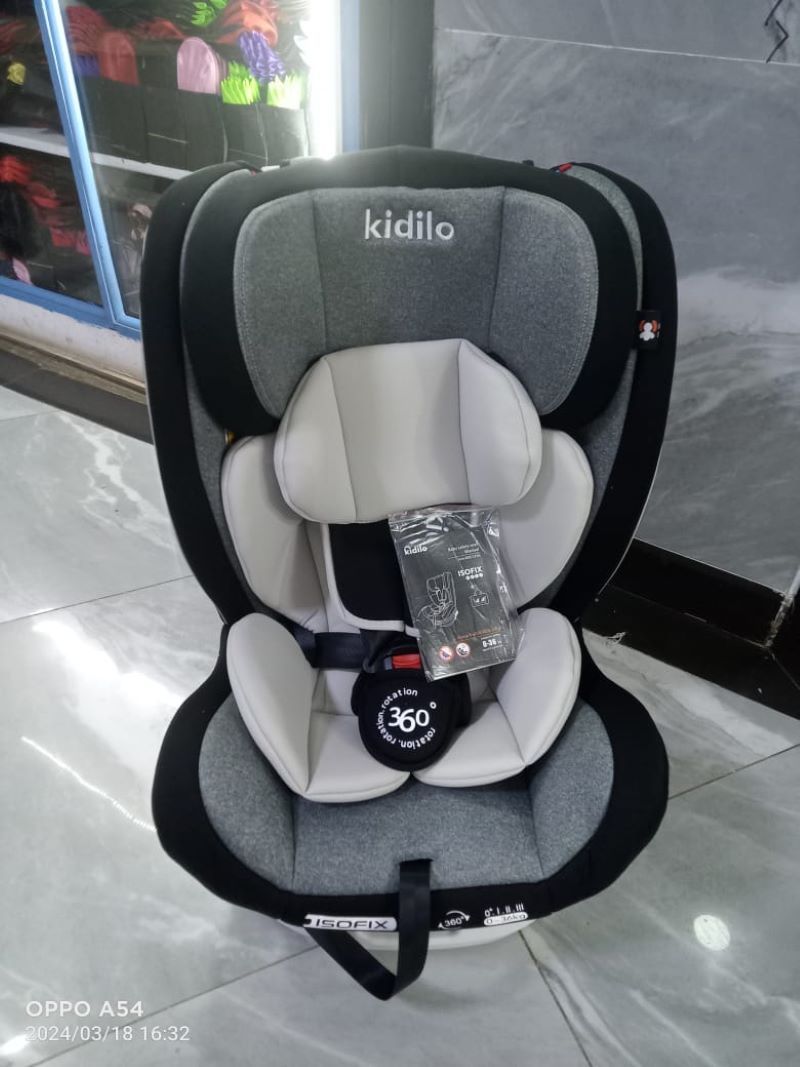 RESTOCKED 360 Degree Rotation Seat Belt Fixation Isofix Top Tether Baby Car Seat 0-12y
