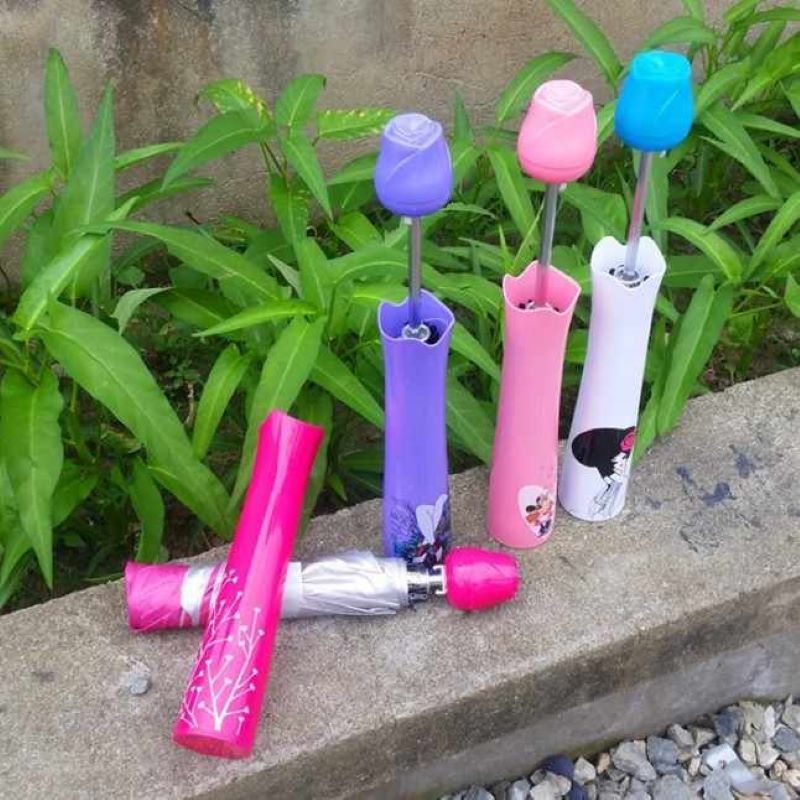 New Arrival Rose-bottle Shaped Foldable Umbrella  Umbrella Rain Portable Umbrella