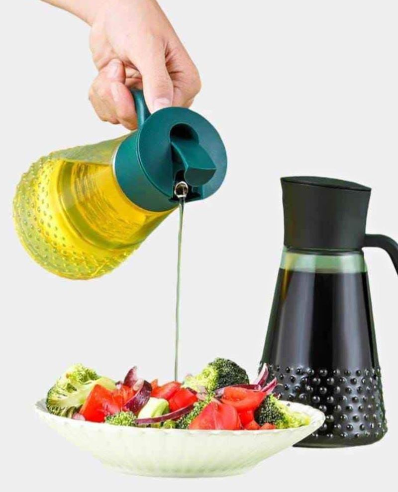 Good Deals Sale RESTOCKED Cooking Oil/Vinegar Dispenser Glass Jar. 600ml