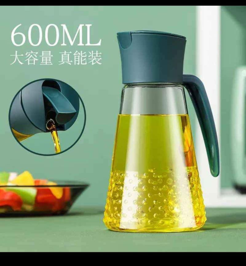 Good Deals Sale RESTOCKED Cooking Oil/Vinegar Dispenser Glass Jar. 600ml