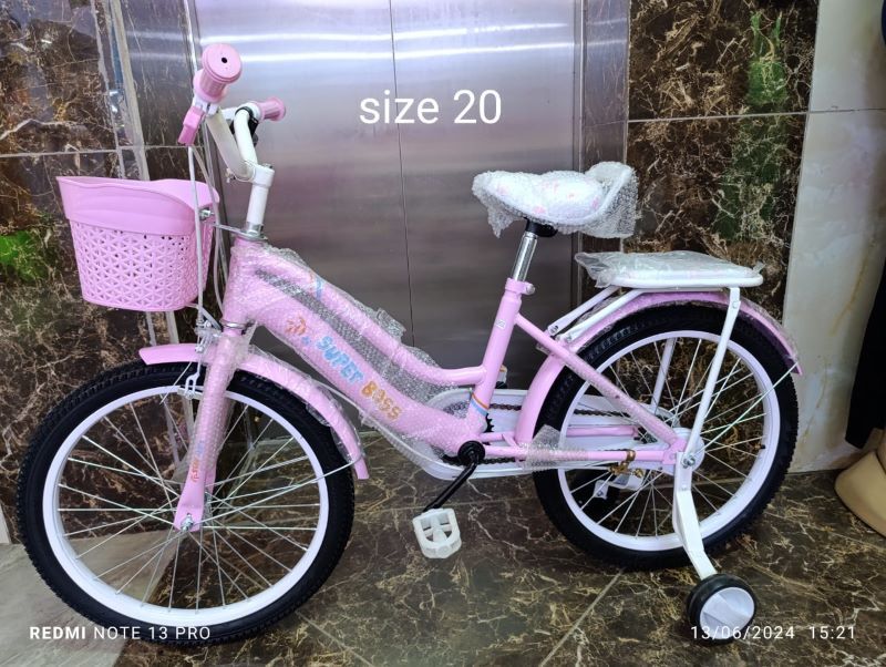 RESTOCKED  Children's Bicycle Girls between 5 and 8 years old Medium and Large Girls Princess Inflatable Pedal Bicycle