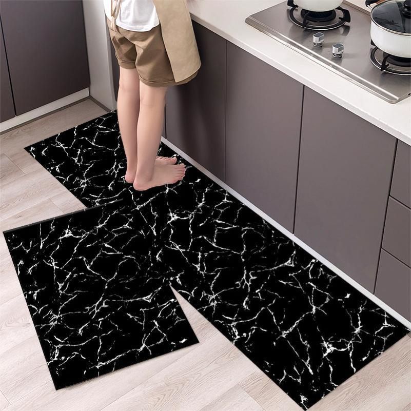 Antislip Kitchen Mat Absorbent Kitchen Rug Carpet for Living Room Bedroom Entrance Doormat Bedside Area Rugs Big size: 120cm x 40cm Medium: 60cm x 40cm