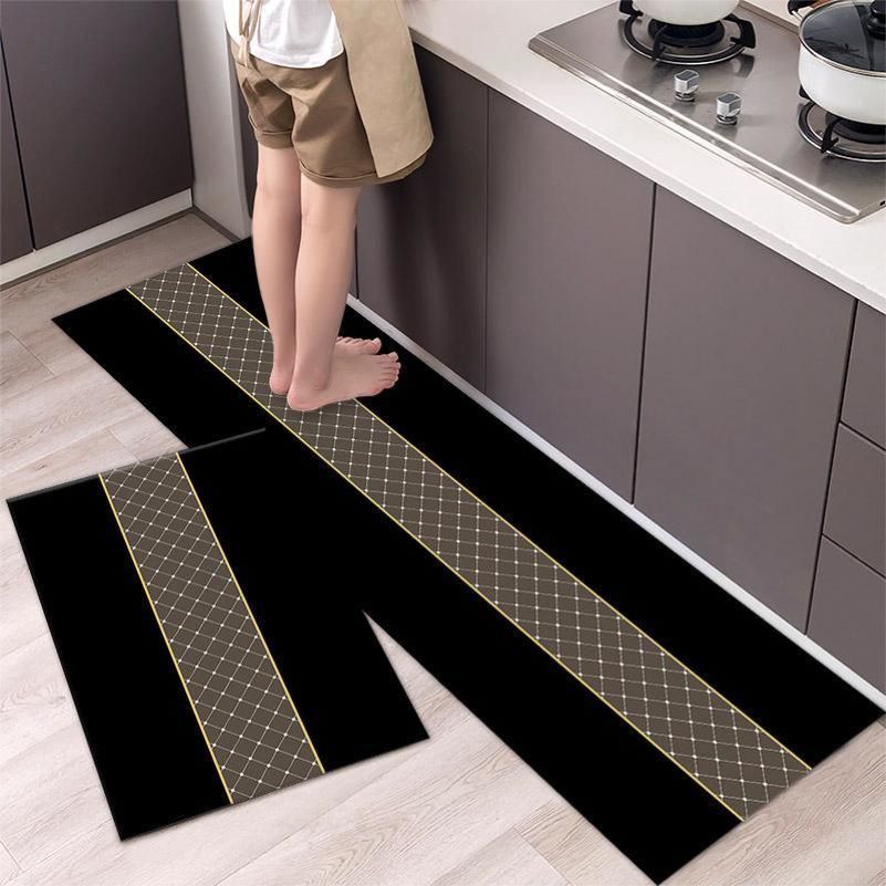 Antislip Kitchen Mat Absorbent Kitchen Rug Carpet for Living Room Bedroom Entrance Doormat Bedside Area Rugs Big size: 120cm x 40cm Medium: 60cm x 40cm